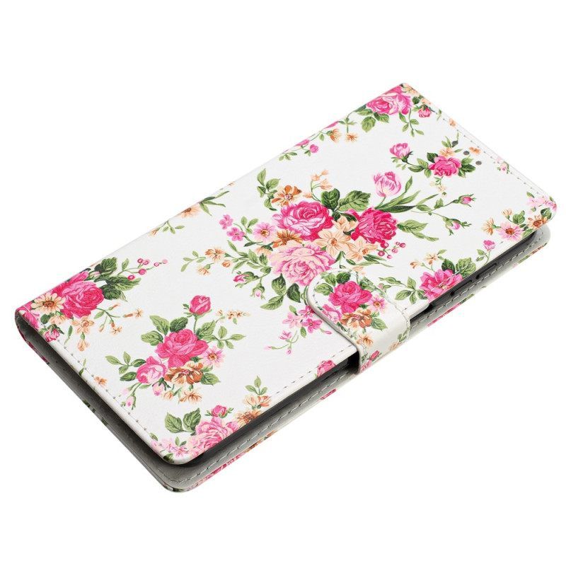 Κάλυμμα Oppo Reno 8 Lite με κορδονι Strap Liberty Flowers